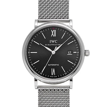 IWC ポートフィノ オートマティック IW356506 ブラック メンズ 時計 【中古】【wristwatch】