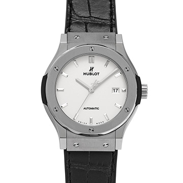 ウブロ クラシックフュージョン チタニウム オパリン 542.NX.2611.LR オパリン メンズ 時計 【中古】【wristwatch】