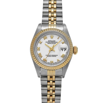 ロレックス デイトジャスト 69173 ホワイト レディース 時計 【中古】【wristwatch】