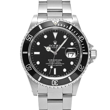 ロレックス サブマリーナ デイト 16610 ブラック メンズ 時計 【中古】【wristwatch】