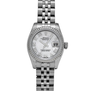 ロレックス デイトジャスト 179174NR ピンクシェル レディース 時計 【中古】【wristwatch】