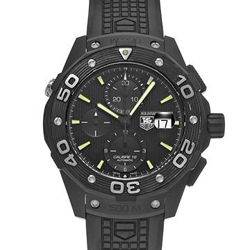 タグ ホイヤー アクアレーサー クロノグラフ キャリバー16 フルブラック CAJ2180.FT6023 ブラック メンズ 時計 【中古】【wristwatch】