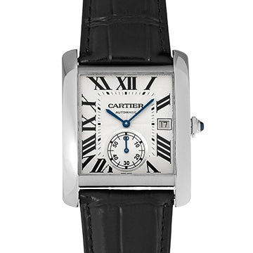 カルティエ タンク MC W5330003 シルバー メンズ 時計 【中古】【wristwatch】