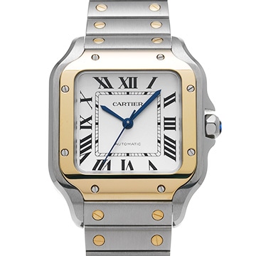 カルティエ サントス ドゥ カルティエ MM W2SA0016 シルバー メンズ 時計 【中古】【wristwatch】