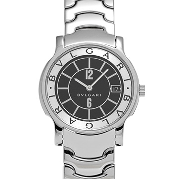 ブルガリ ソロテンポ ST35S ブラック ユニセックス 時計 【中古】【wristwatch】