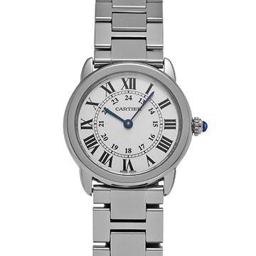 カルティエ ロンドソロ ドゥ カルティエ SM W6701004 シルバー レディース 時計 【中古】【wristwatch】