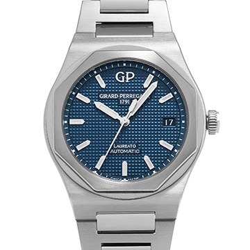 ジラール ペルゴ ロレアート 38mm 81005-11-431-11A ブルー メンズ 時計 【中古】【wristwatch】