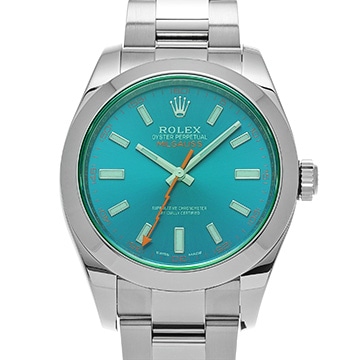 ロレックス ミルガウス 116400GV Zブルー メンズ 時計 【中古】【wristwatch】