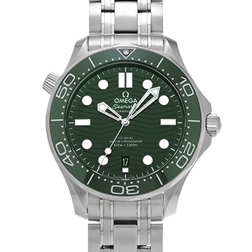オメガ シーマスター ダイバー300 コーアクシャル マスタークロノメーター 210.30.42.20.10.001 グリーン メンズ 時計 【中古】【wristwatch】