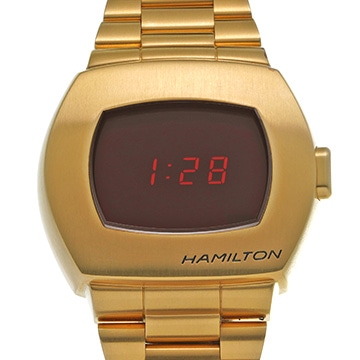 ハミルトン アメリカンクラシック PSR デジタルクォーツ H52424130 レッド メンズ 時計 【中古】【wristwatch】