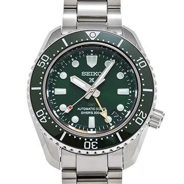 セイコー プロスペックス ダイバースキューバ 1968 メカニカルダイバーズ 現代デザイン GMT SBEJ009 グリーン メンズ 時計 【中古】【wristwatch】
