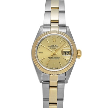 ロレックス デイトジャスト 79173 シャンパン レディース 時計 【中古】【wristwatch】