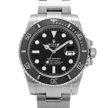 ロレックス サブマリーナ デイト 116610LN ブラック メンズ 時計 【中古】【wristwatch】