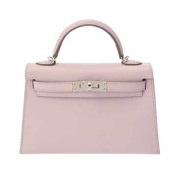 エルメス ミニケリー 2 モーヴペール ヴォーエプソン レディース バッグ 【中古】【bag】