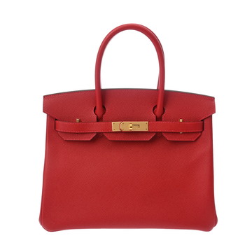 エルメス バーキン 30 レッド ヴォーエプソン レディース バッグ 【中古】【bag】