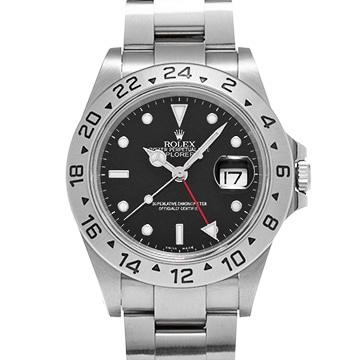 ロレックス エクスプローラーII 16570 ブラック メンズ 時計 【中古】【wristwatch】