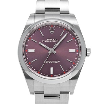 ロレックス オイスターパーペチュアル 39 114300 レッドグレープ メンズ 時計 【中古】【wristwatch】