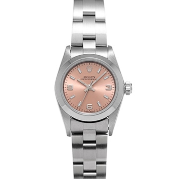 ロレックス オイスターパーペチュアル 76080 ピンク レディース 時計 【中古】【wristwatch】