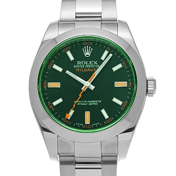 ロレックス ミルガウス 116400GV インテンスブラック メンズ 時計 【中古】【wristwatch】