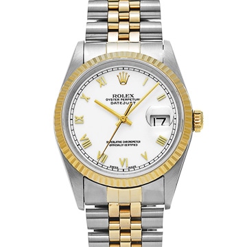 ロレックス デイトジャスト 16233 ホワイト メンズ 時計 【中古】【wristwatch】