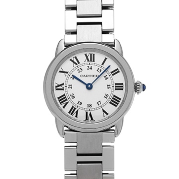 カルティエ ロンドソロ ドゥ カルティエ SM W6701004 シルバー レディース 時計 【中古】【wristwatch】