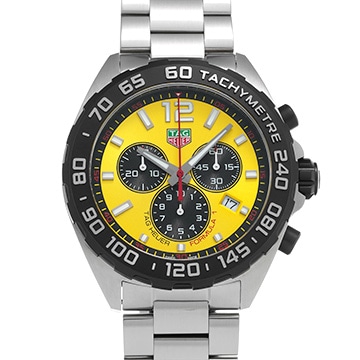 タグ ホイヤー タグ ホイヤー フォーミュラ1 クロノグラフ CAZ101AM.BA0842 イエロー メンズ 時計 【中古】【wristwatch】