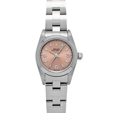 ロレックス オイスターパーペチュアル 76080 ピンク レディース 時計 【中古】【wristwatch】