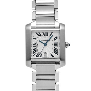 カルティエ タンク フランセーズ LM W51002Q3 シルバー メンズ 時計 【中古】【wristwatch】
