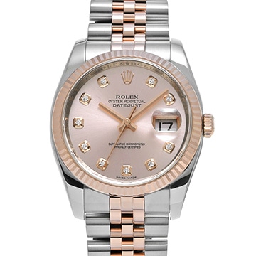 ロレックス デイトジャスト 36 116231G ピンク/ダイヤモンド メンズ 時計 【中古】【wristwatch】