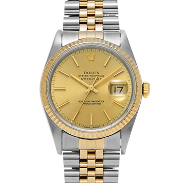 ロレックス デイトジャスト 16233 シャンパン メンズ 時計 【中古】【wristwatch】