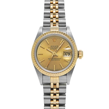 ロレックス デイトジャスト 69173 シャンパン レディース 時計 【中古】【wristwatch】