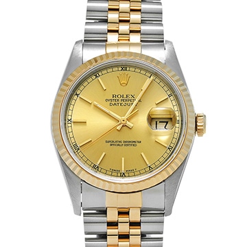 ロレックス デイトジャスト 16233 シャンパン メンズ 時計 【中古】【wristwatch】