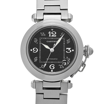 カルティエ パシャC W31043M7 ブラック ユニセックス 時計 【中古】【wristwatch】
