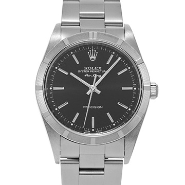 ロレックス エアキング 14010 ブラック メンズ 時計 【中古】【wristwatch】