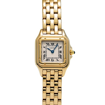 カルティエ パンテール SM W25022B9 アイボリー レディース 時計 【中古】【wristwatch】