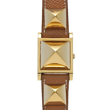 エルメス メドール 11.01 ホワイト レディース 時計 【中古】【wristwatch】