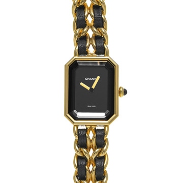 シャネル プルミエール M H0001 ブラック レディース 時計 【中古】【wristwatch】