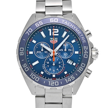 タグ ホイヤー フォーミュラ1 クォーツ クロノグラフ CAZ1014.BA0842 ブルー メンズ 時計 【中古】【wristwatch】