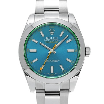 ロレックス ミルガウス 116400GV Zブルー メンズ 時計 【中古】【wristwatch】