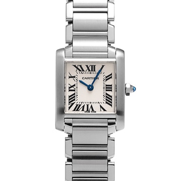 カルティエ タンクフランセーズ SM W51008Q3 シルバー レディース 時計 【中古】【wristwatch】