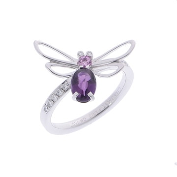 ショーメ アトラップモワリング #53 シルバー K18ホワイトゴールド WG レディース ジュエリー 【中古】【jewelry】