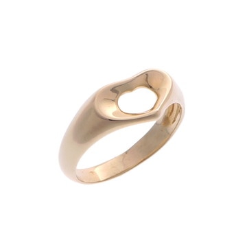 ティファニー オープンハート リング ゴールド K18イエローゴールド YG レディース ジュエリー 【中古】【jewelry】