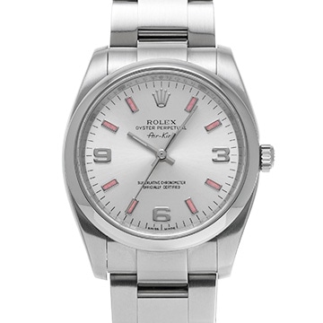 ロレックス エアキング 114200 シルバー メンズ 時計 【中古】【wristwatch】