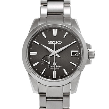 グランドセイコー スプリングドライブ パワーリザーブ SBGA081 グレー メンズ 時計 【中古】【wristwatch】