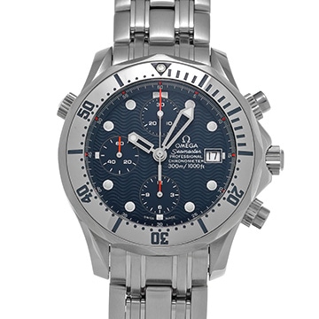 オメガ シーマスター プロフェッショナル 300 クロノグラフ 2598.80 ネイビー メンズ 時計 【中古】【wristwatch】
