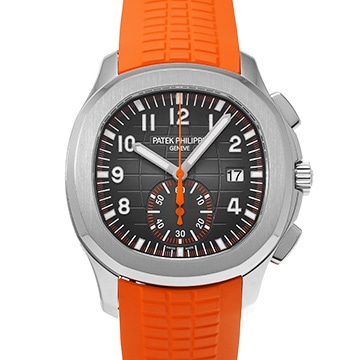 パテック フィリップ アクアノート クロノグラフ 5968A-001 ブラック・エンボス メンズ 時計 【中古】【wristwatch】