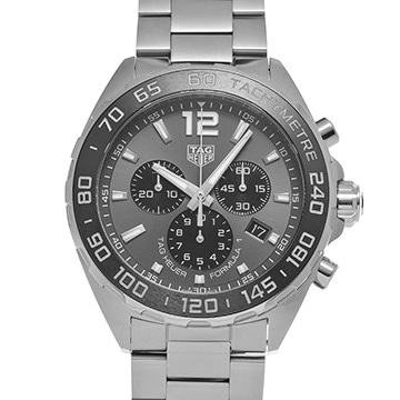 タグ ホイヤー フォーミュラ1 クォーツ クロノグラフ CAZ1011.BA0842 グレー/ブラック メンズ 時計 【中古】【wristwatch】