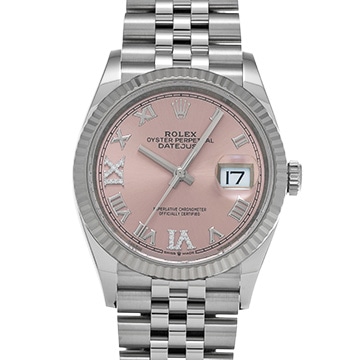 ロレックス デイトジャスト 36 126234 ピンク/ダイヤモンド メンズ 時計 【中古】【wristwatch】