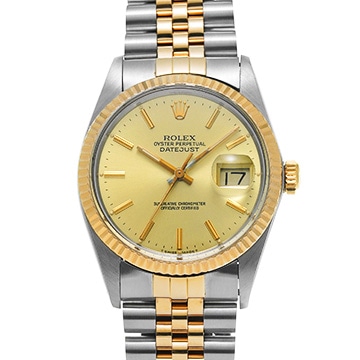 ロレックス デイトジャスト 16013 シャンパン メンズ 時計 【中古】【wristwatch】