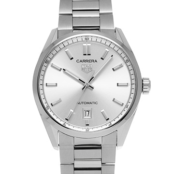タグ ホイヤー カレラ キャリバー5 WBN2111.BA0639 シルバー メンズ 時計 【中古】【wristwatch】